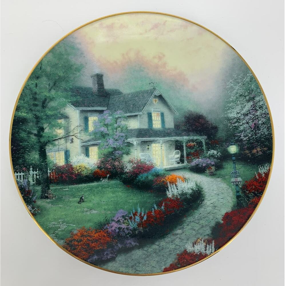 Vintage Thomas Kinkade 13464E Home is Where the Heart is 8.25" Collectors Plate